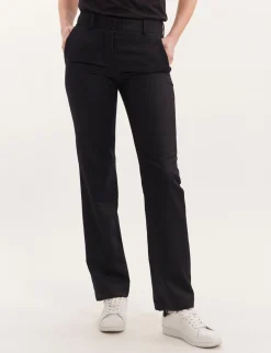 Francisco navy blue wool trousers