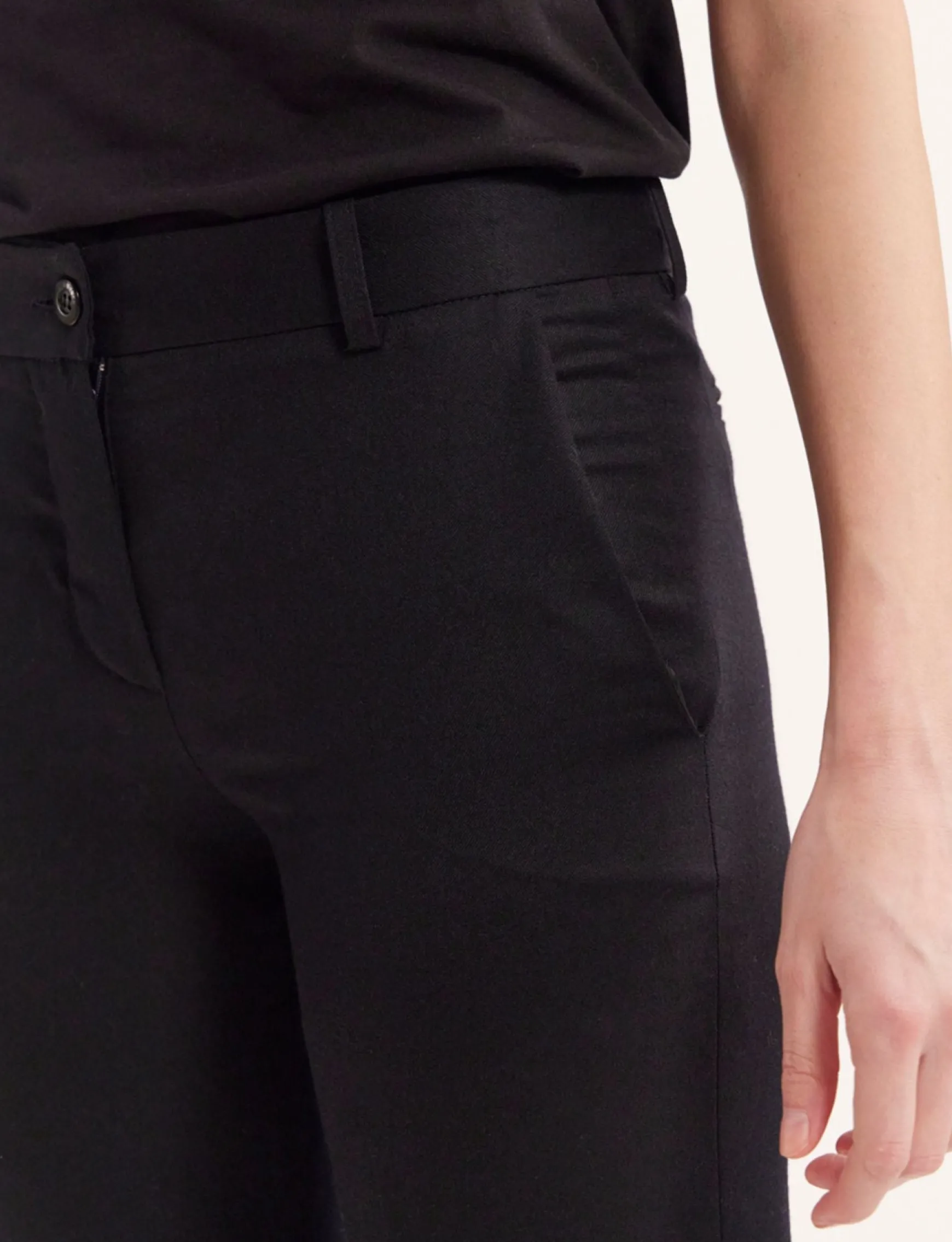 Francisco navy blue wool trousers