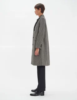 Franck houndstooth wool coat