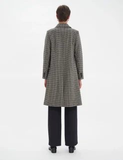 Franck houndstooth wool coat