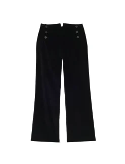 Gabriel trousers in smooth black velvet