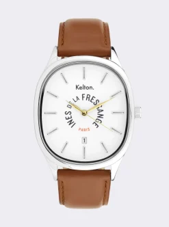 Grande Colorama camel watch Kelton x Ines de la Fressange Paris
