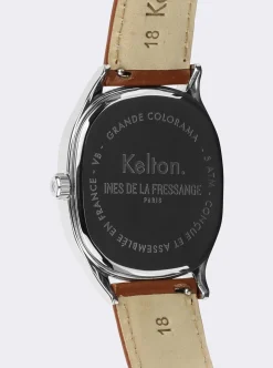 Grande Colorama camel watch Kelton x Ines de la Fressange Paris