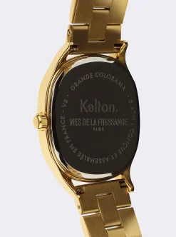 Grande Colorama gold watch Kelton x Ines de la Fressange Paris