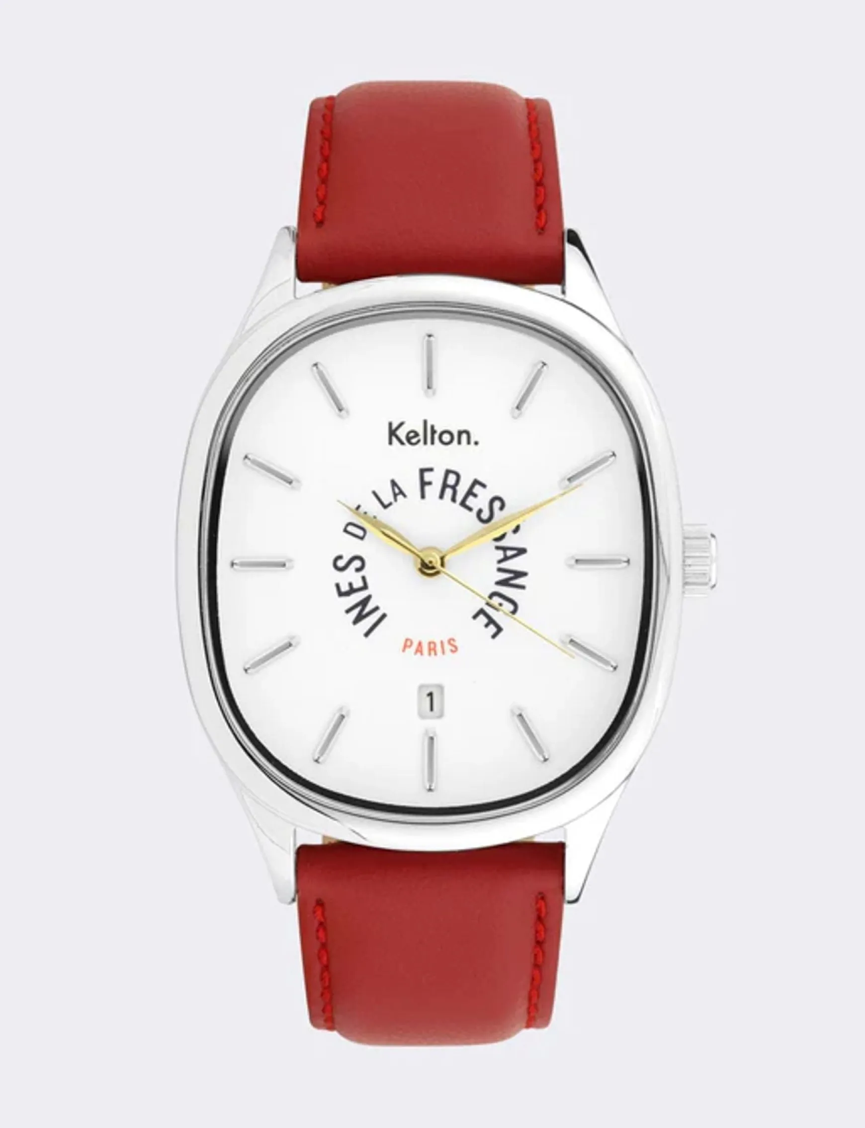 Grande Colorama red watch Kelton x Ines de la Fressange Paris