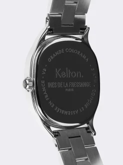 Grande Colorama silver watch Kelton x Ines de la Fressange Paris