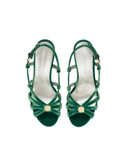 Green strappy sandal