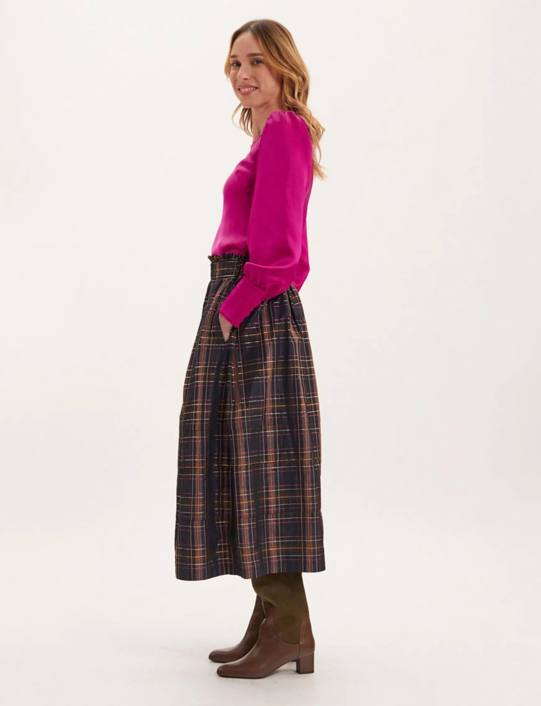 Héloïse plaid skirt