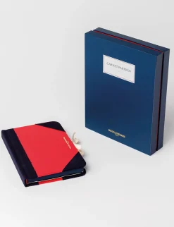Ines blue and red notebook