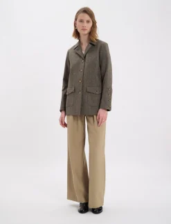 Jil mottled green wool jacket