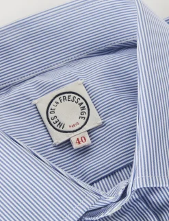 Julien men's blue striped shirt