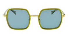 Katherine crystal green gold sunglasses