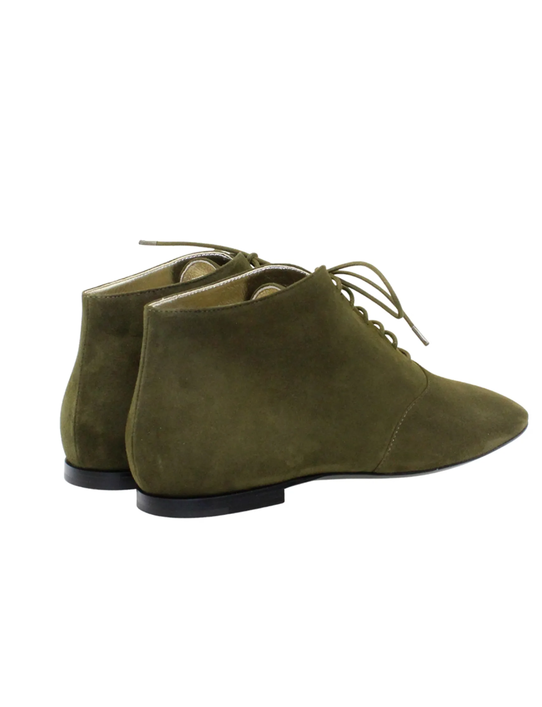 Khaki suede richelieu