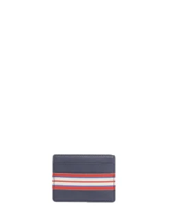 Le Parisien navy leather simple card holder