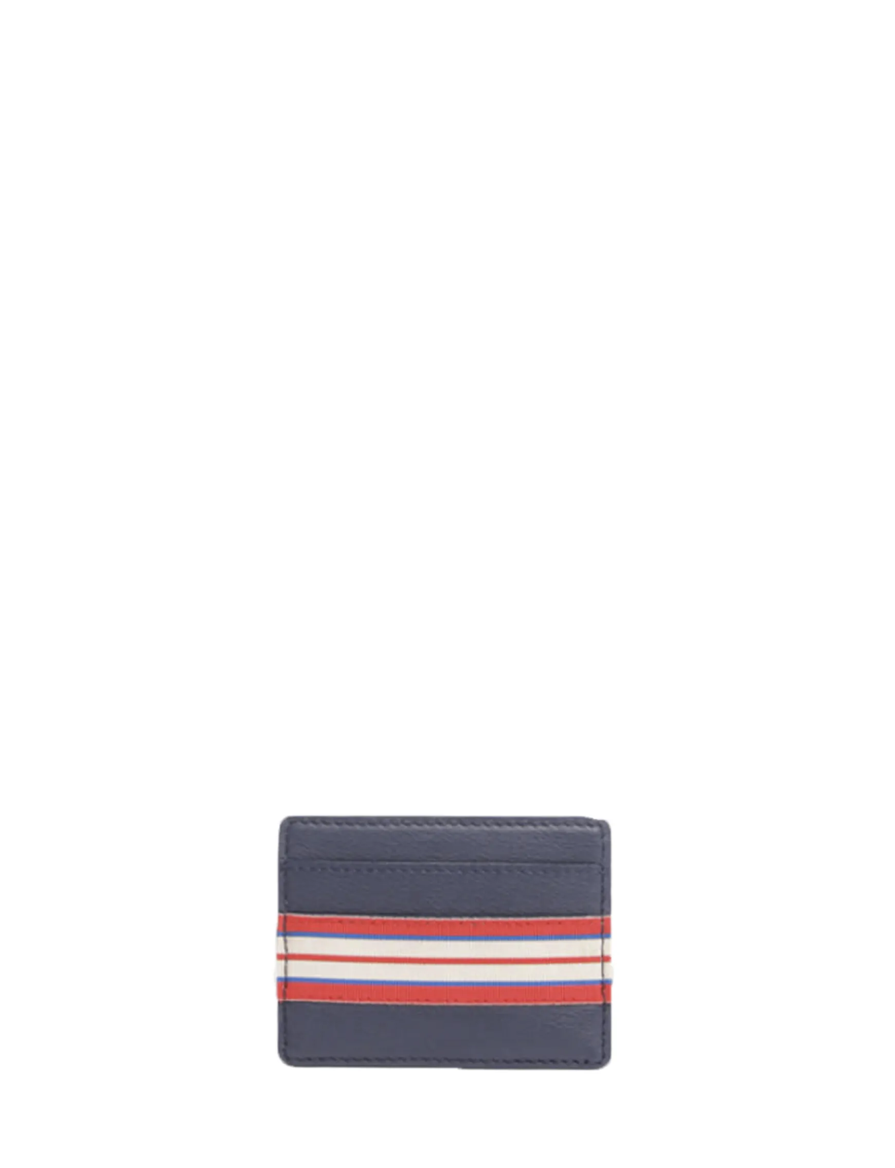 Le Parisien navy leather simple card holder