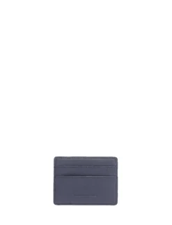 Le Parisien navy leather simple card holder
