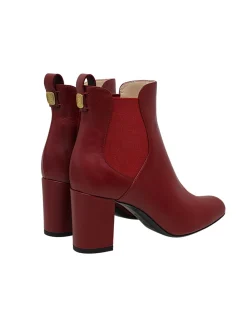 Leather ankle boot