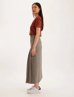 Leila houndstooth skirt