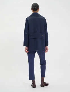 Lightweight navy blue Seraphine coat