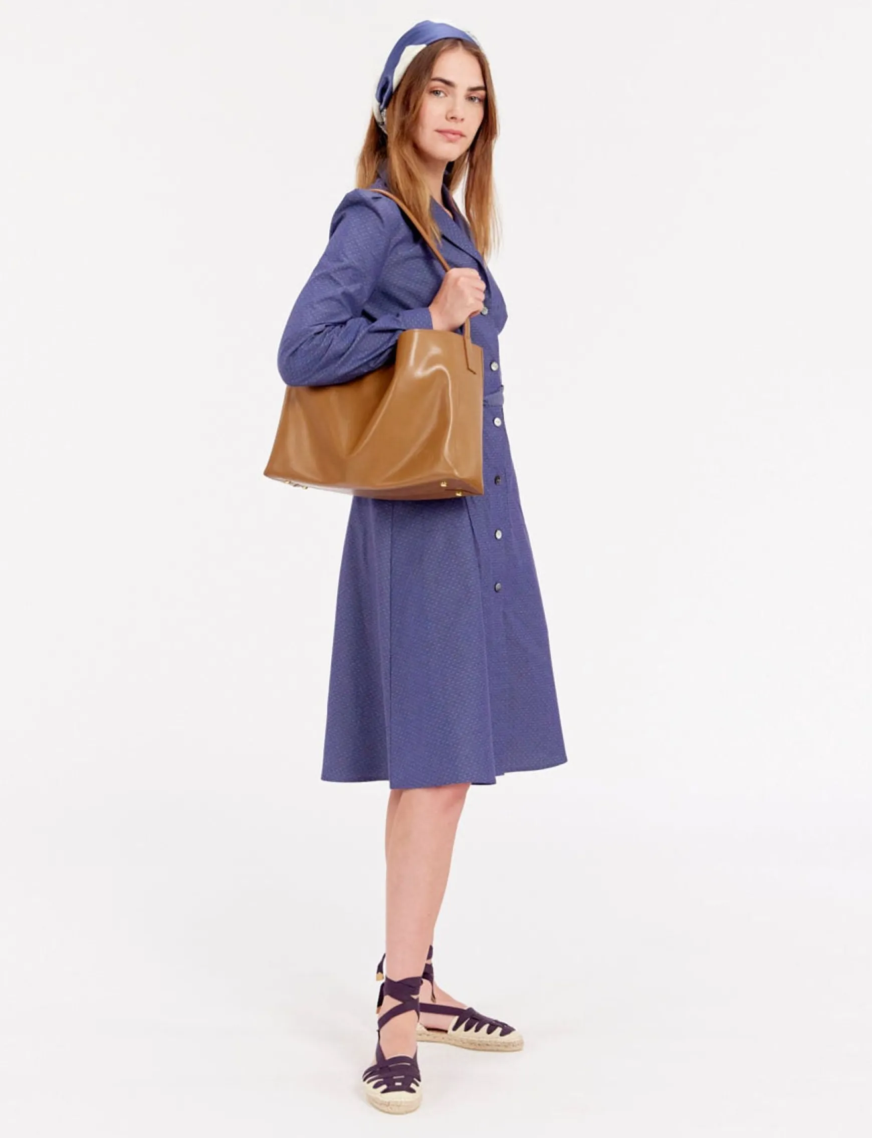 Léonore L bag camel leather