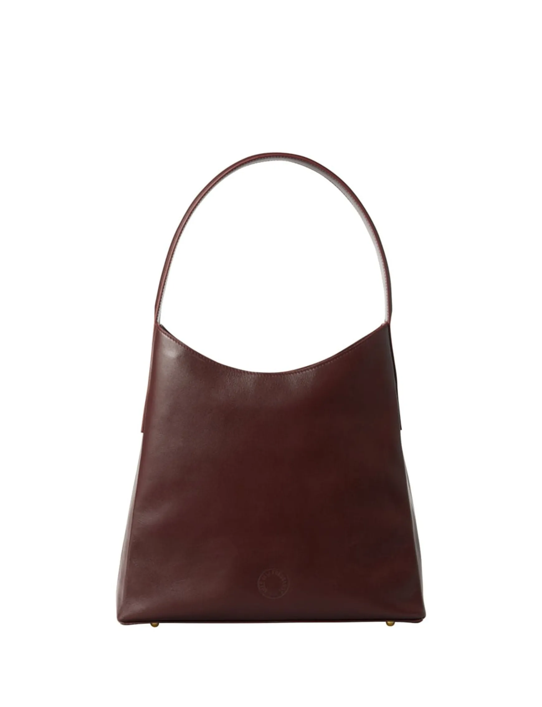 Léonore M burgundy leather bag
