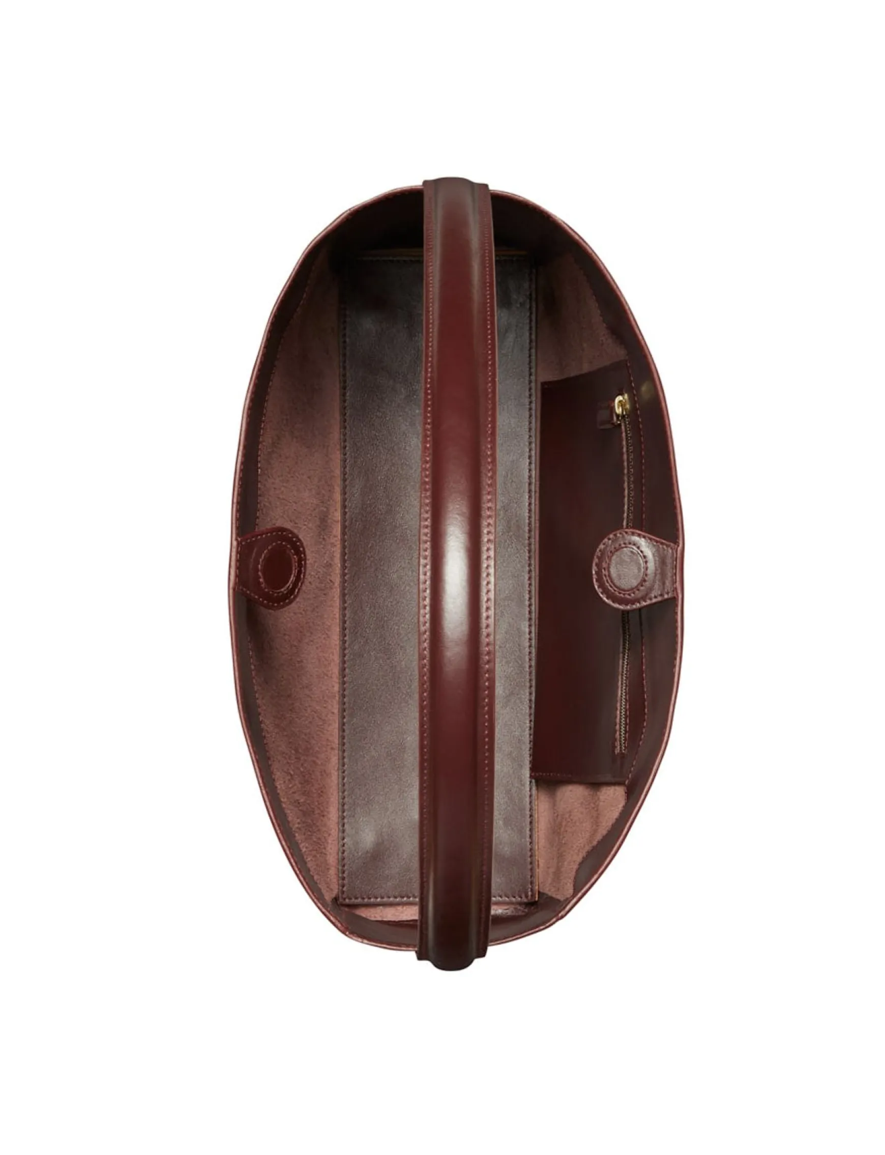 Léonore M burgundy leather bag