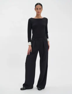 Luciano black trousers