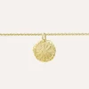 Lutece sun bracelet, gold-plated