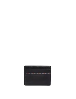 Marcia black leather card holder