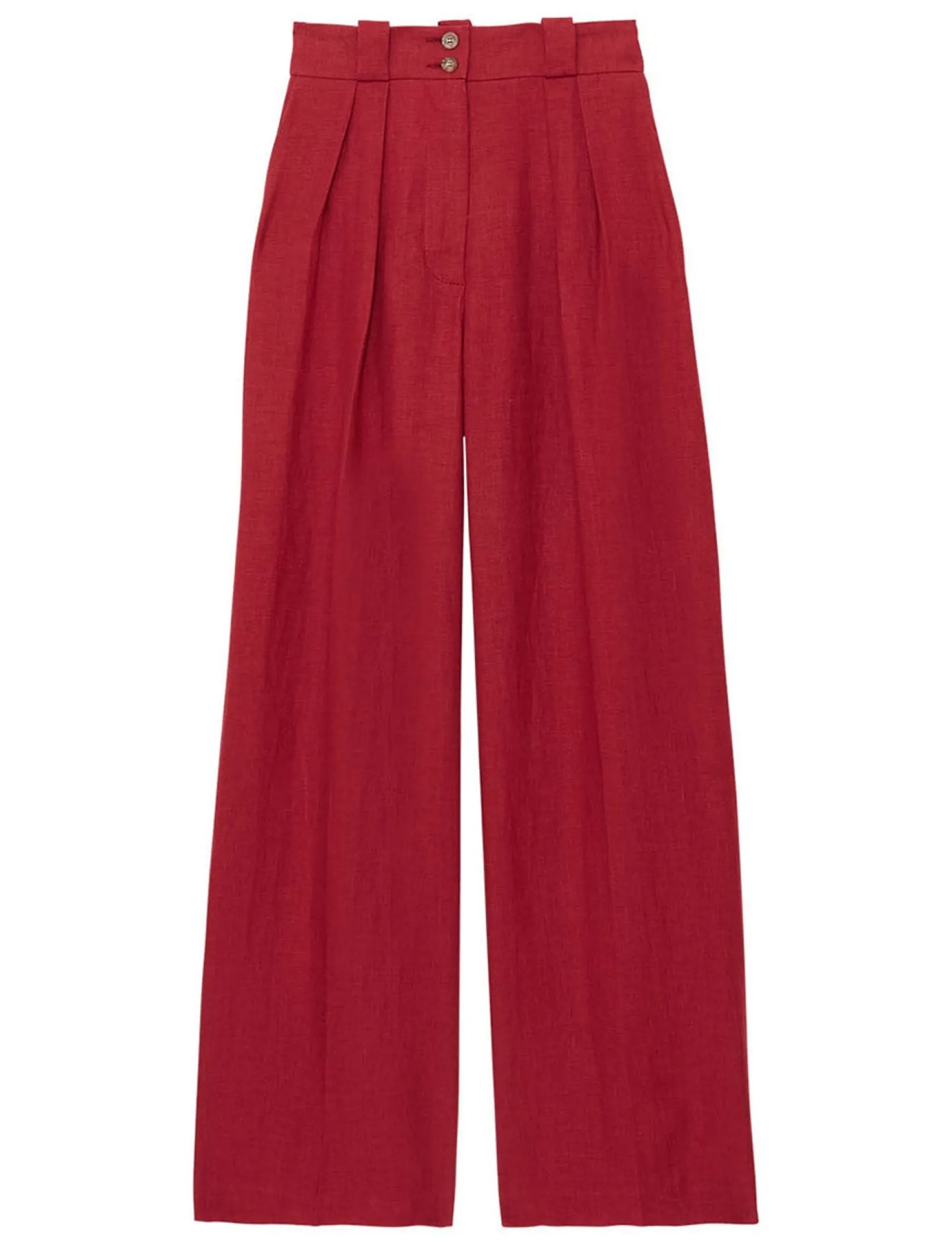 Marlène trousers in raspberry linen
