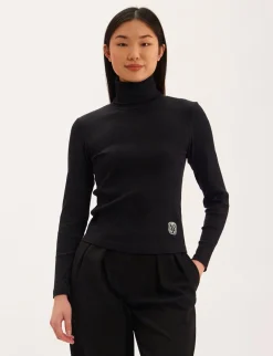 Matthieu black lightweight turtleneck jumper