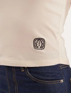 Matthieu ecru lightweight turtleneck jumper