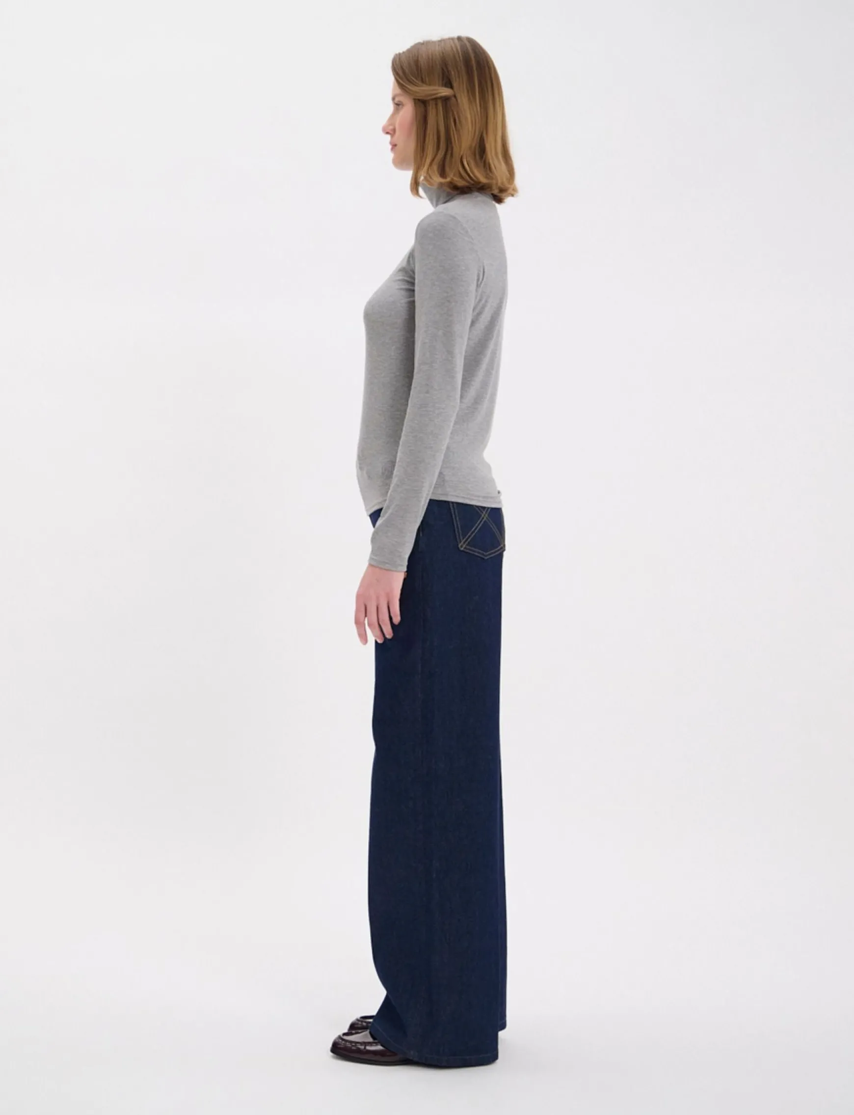 Matthieu grey turtleneck T-shirt