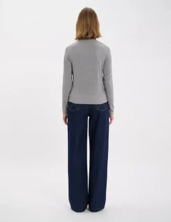 Matthieu grey turtleneck T-shirt