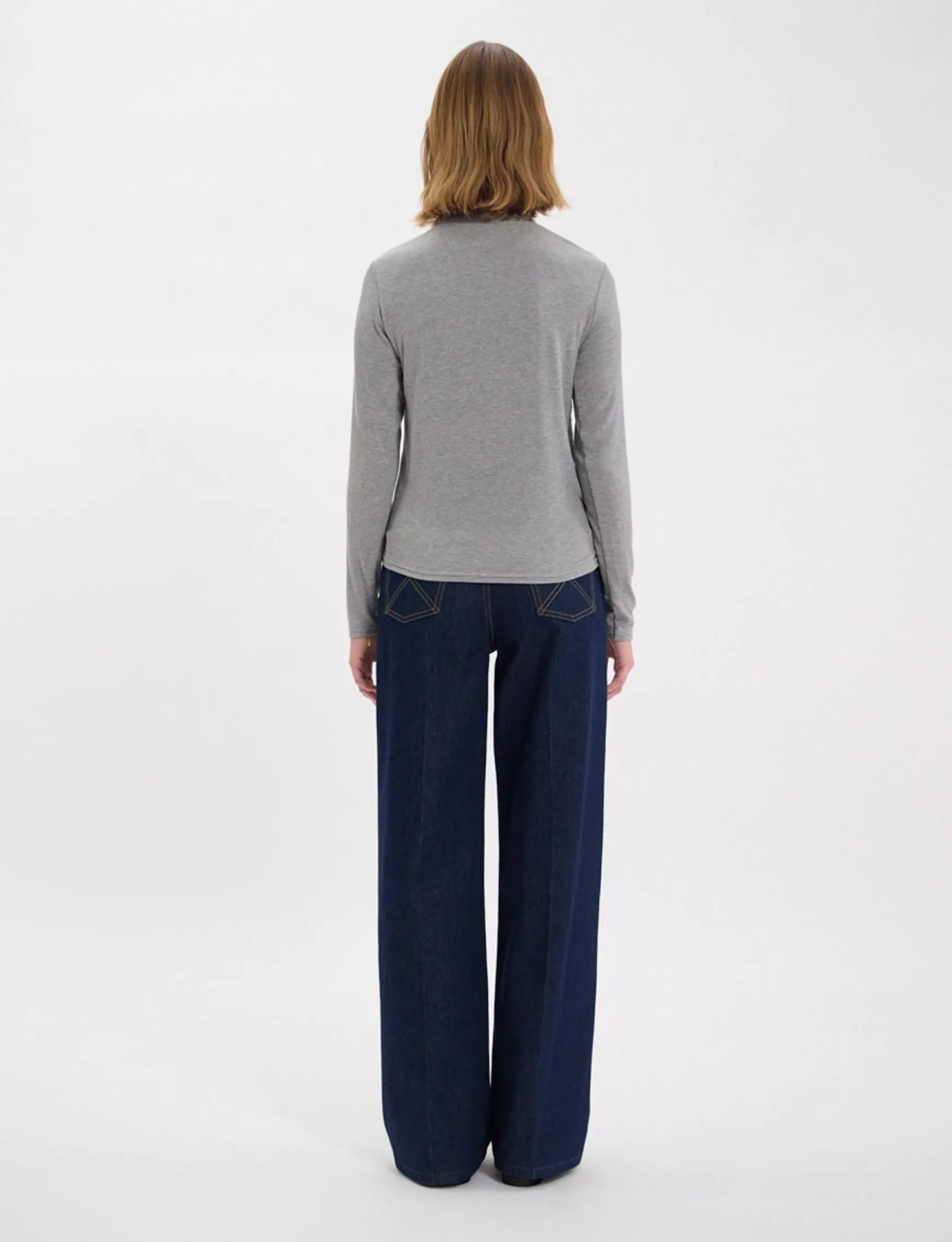 Matthieu grey turtleneck T-shirt