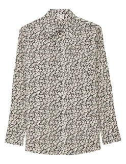 Maureen black and beige printed shirt
