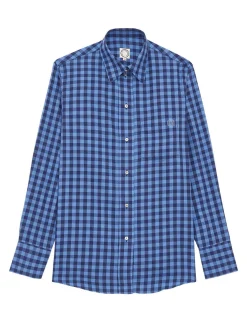 Maureen blue check shirt