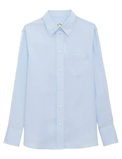 Maureen light blue shirt