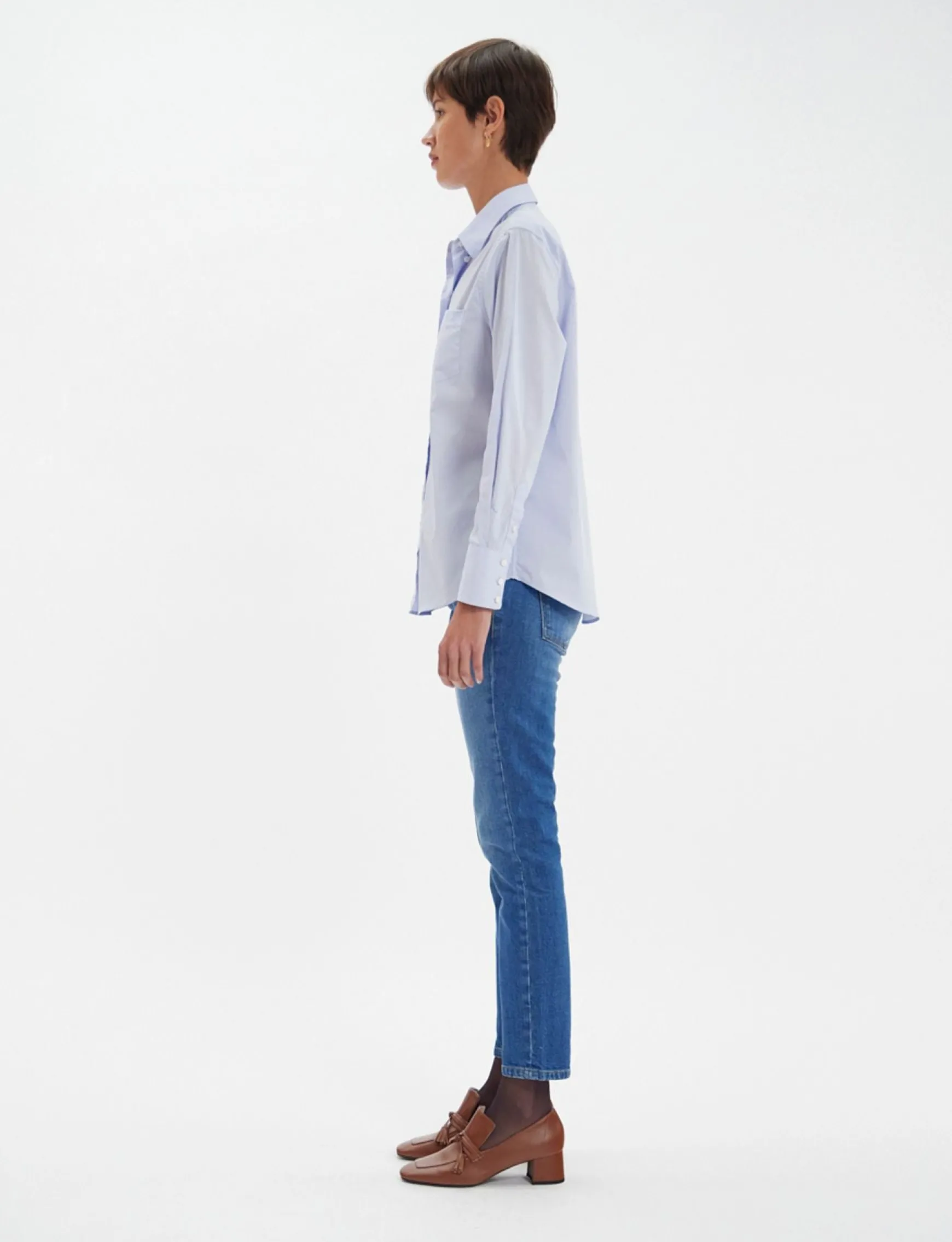 Maureen sky blue shirt