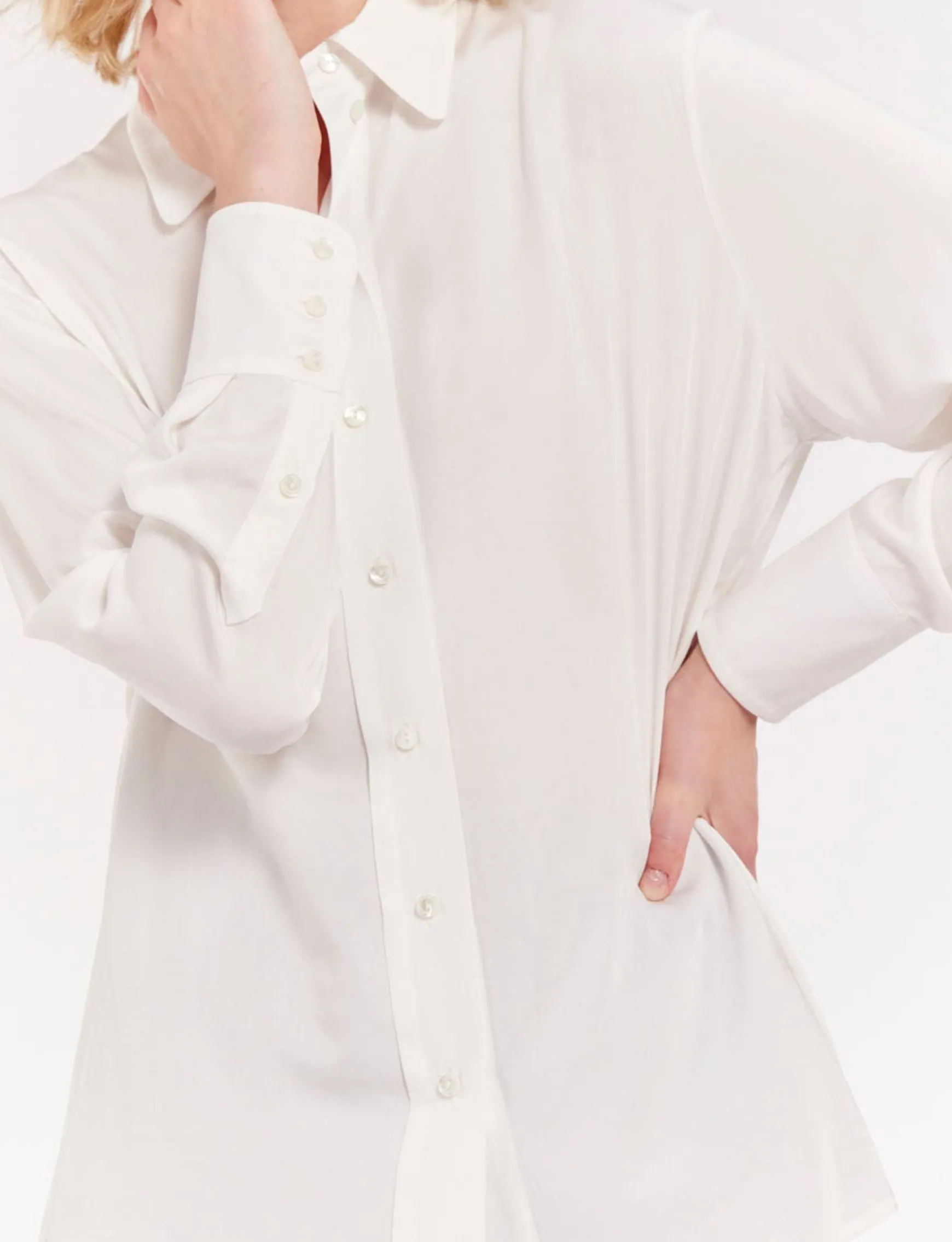 Maureen white viscose shirt
