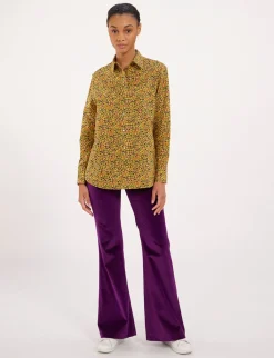 Maureen yellow floral shirt