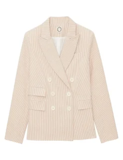 Maurice ecru striped jacket