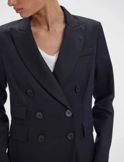 Maurice navy blue wool jacket