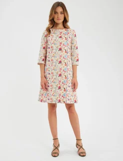 Megan dress with embroidery