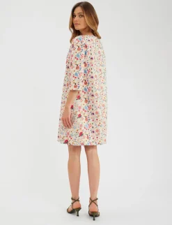 Megan dress with embroidery