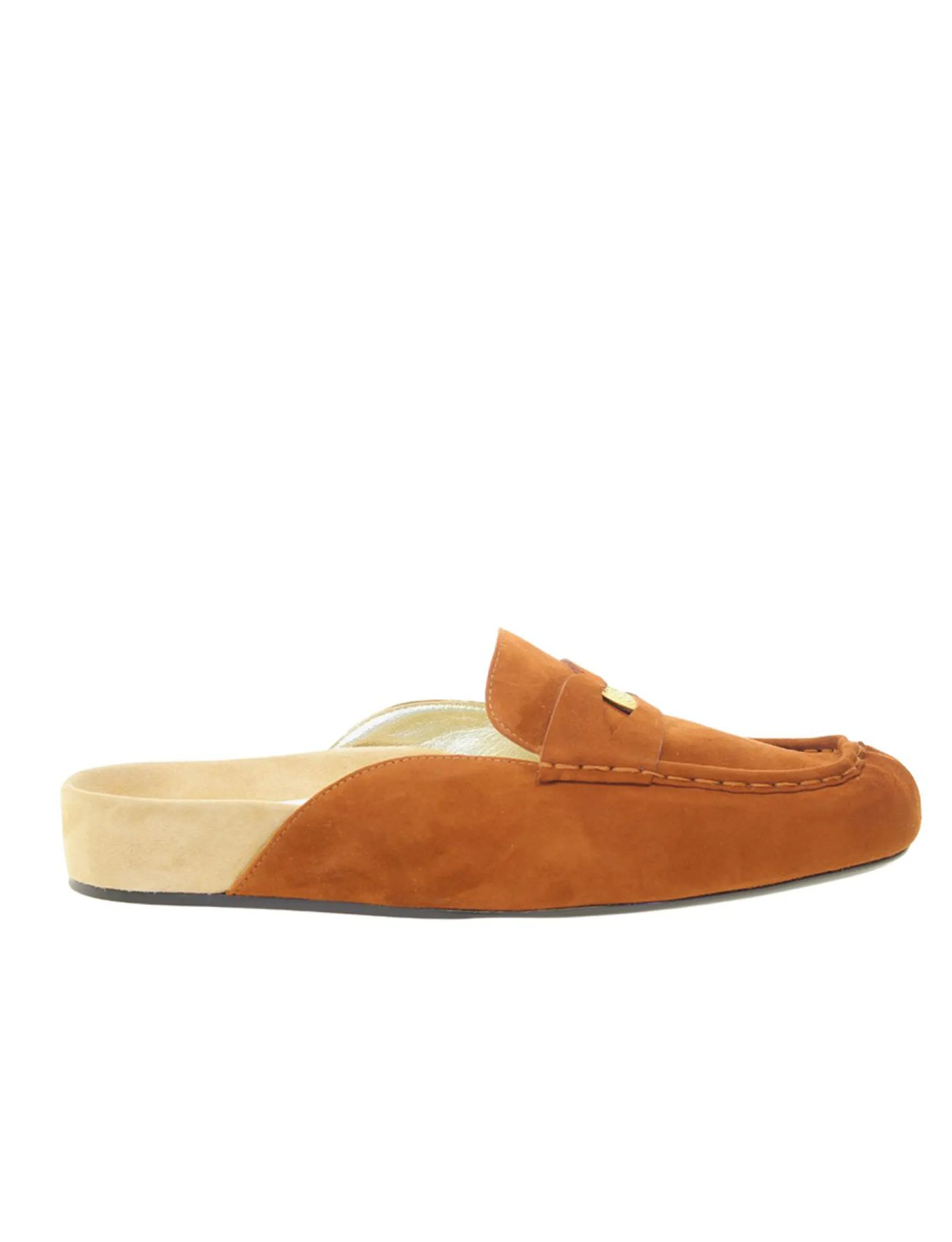 Moccasin mule Flavie cognac leather