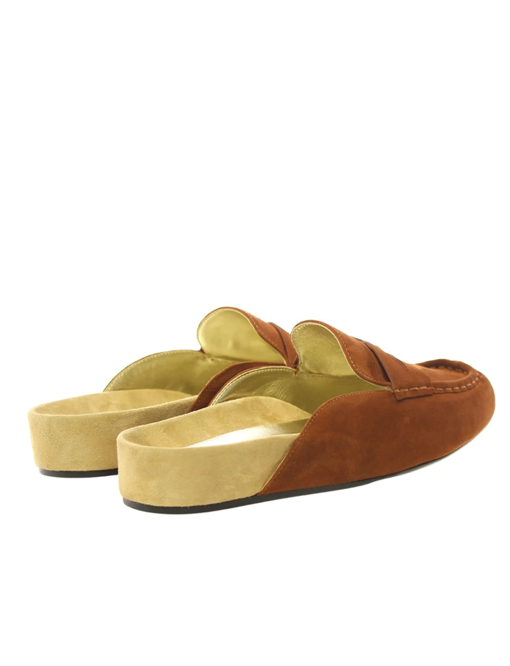 Moccasin mule Flavie cognac leather