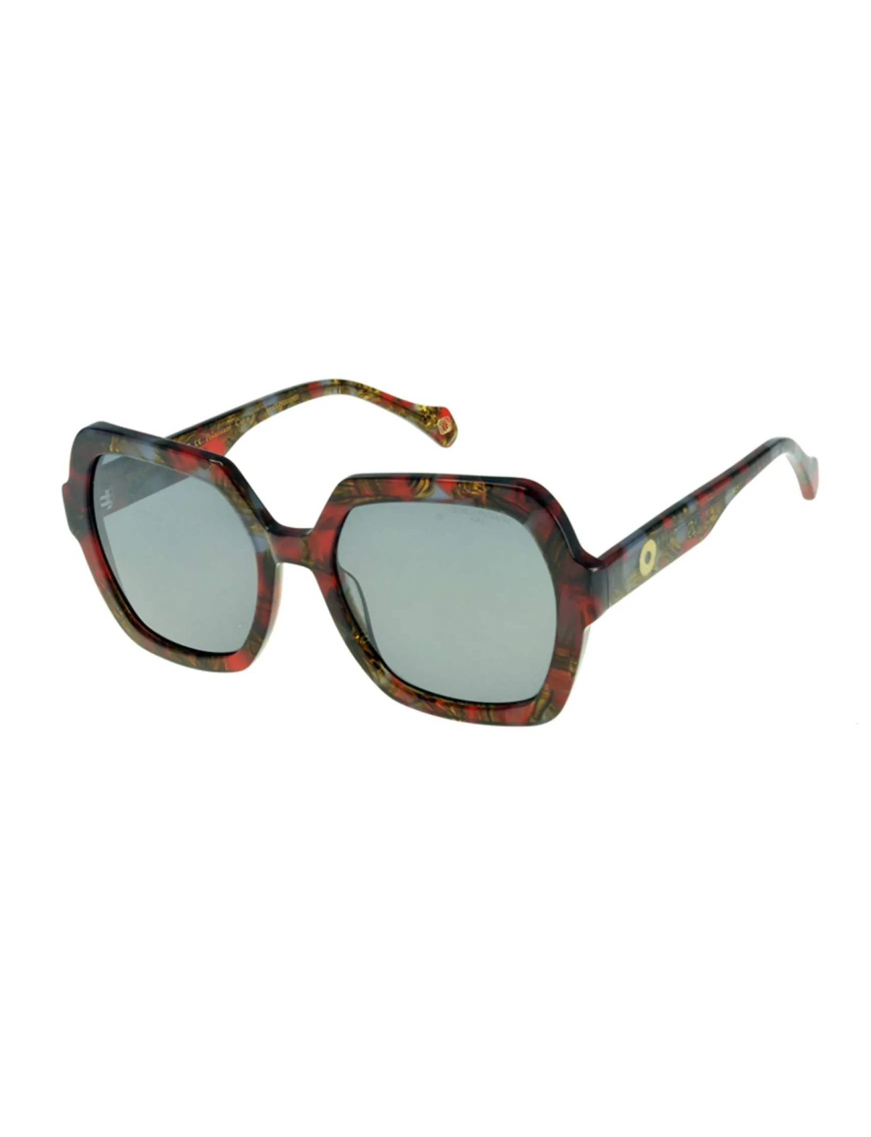 Monica red sunglasses