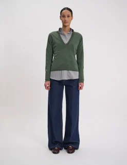 Morgana fine knit jumper, khaki