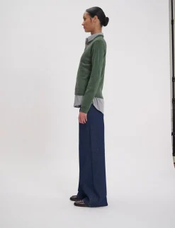 Morgana fine knit jumper, khaki